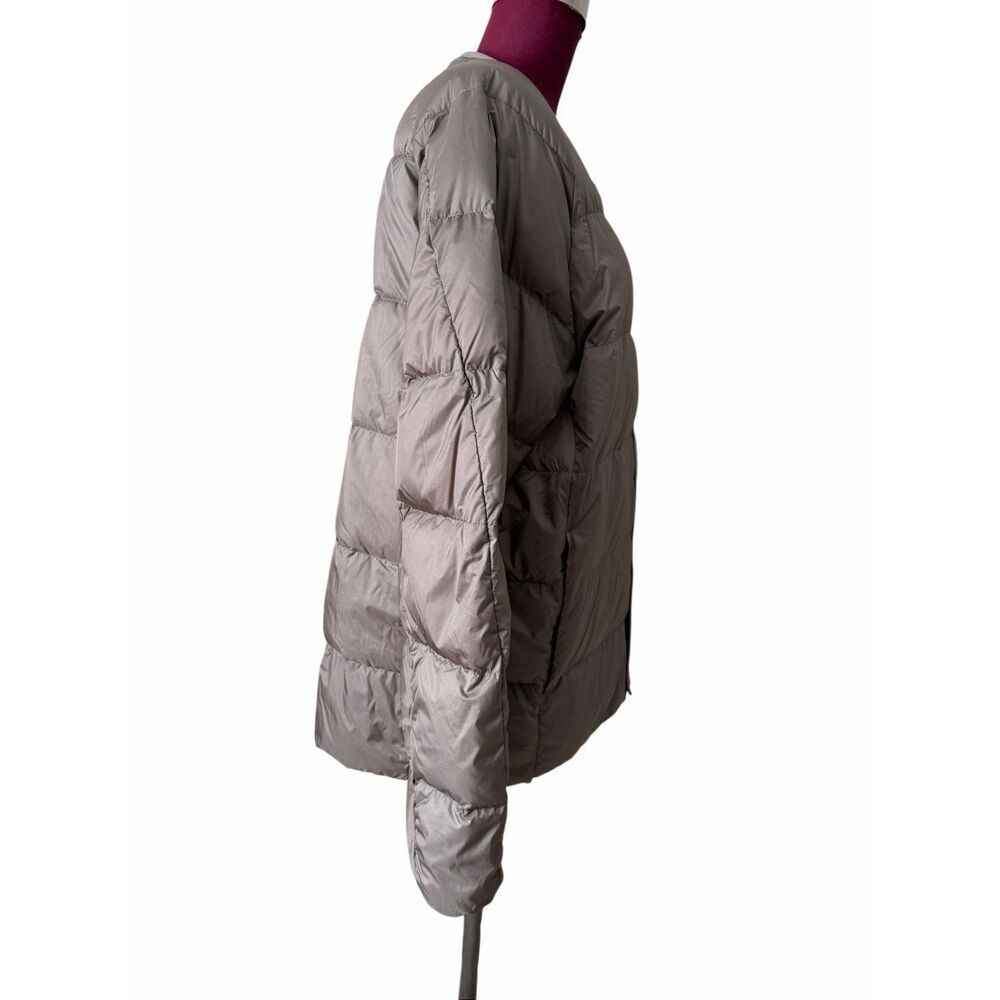 Uniqlo Taupe Quilted Snap-Front Puffer Jacket - Picture 12 of 15